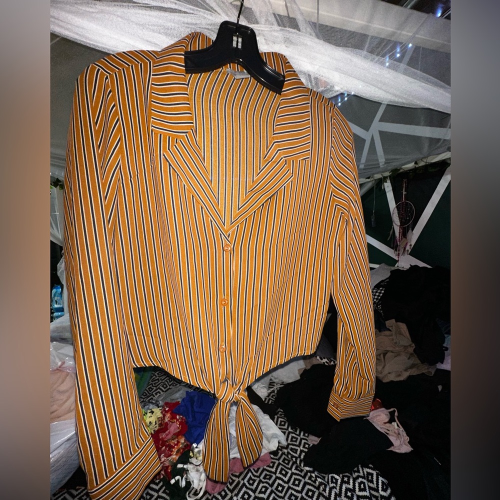 Button up crop top